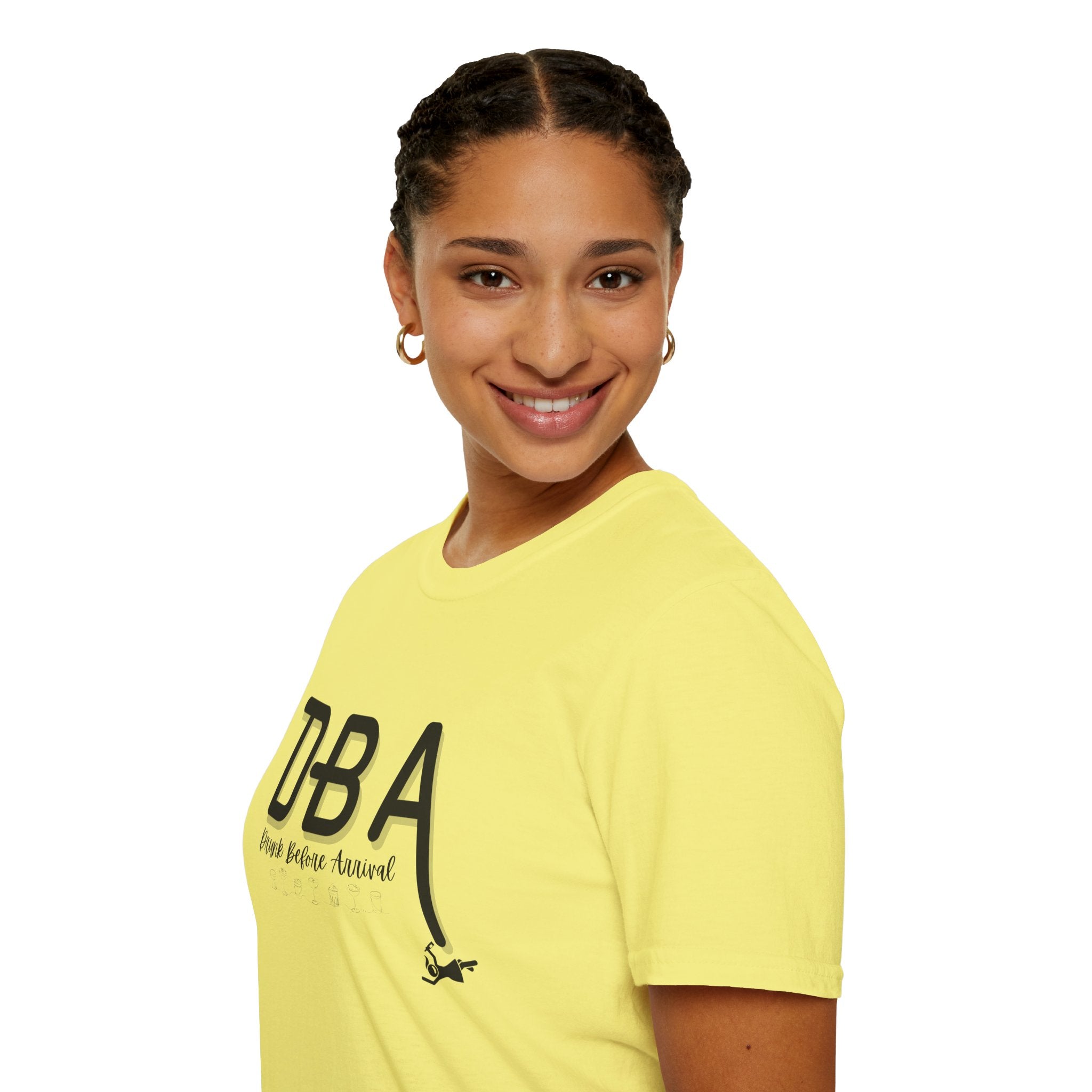 Drunk Before Arrival Funny T-Shirt — Bold Party Tee