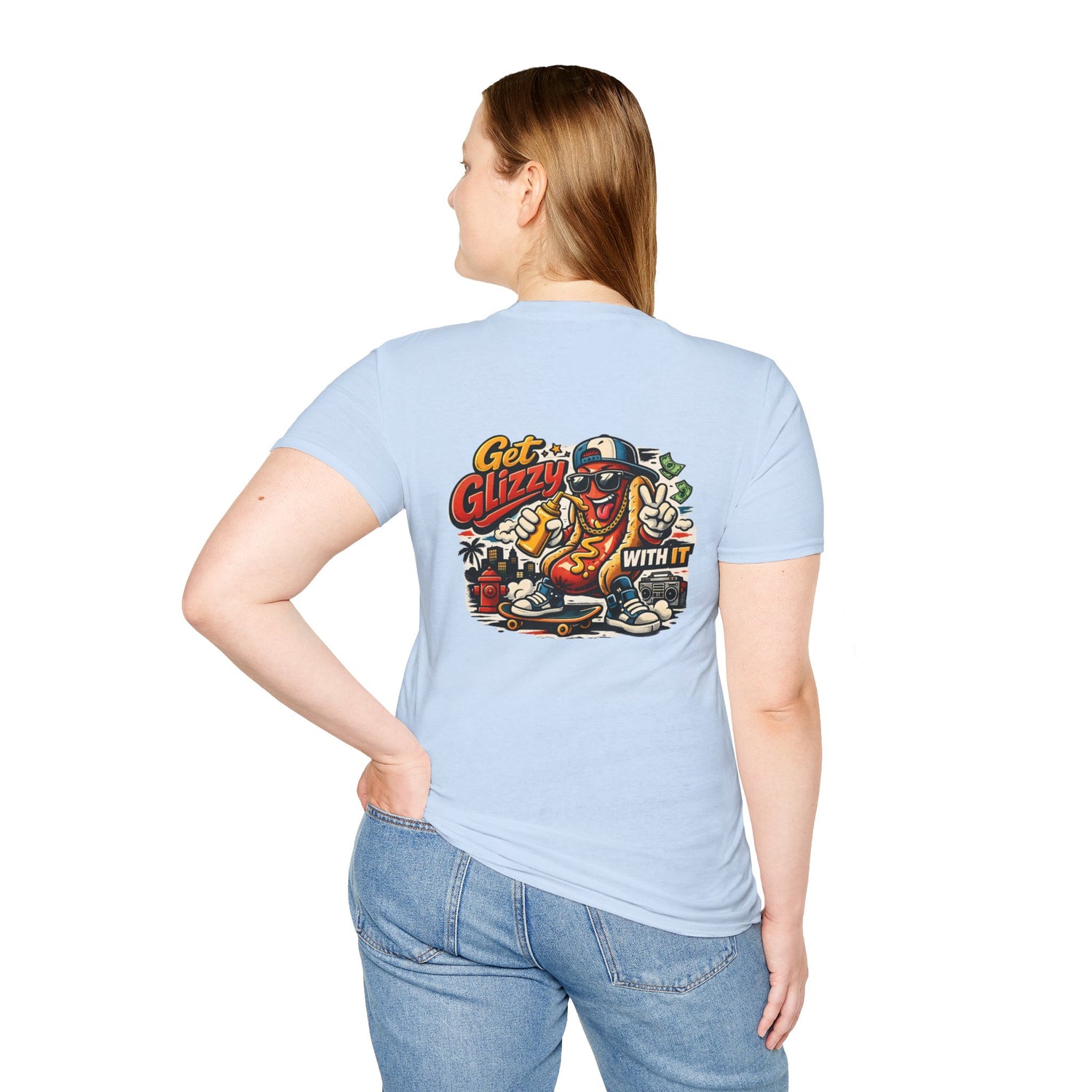 Get Glizzy With It Funny Hot Dog T-Shirt