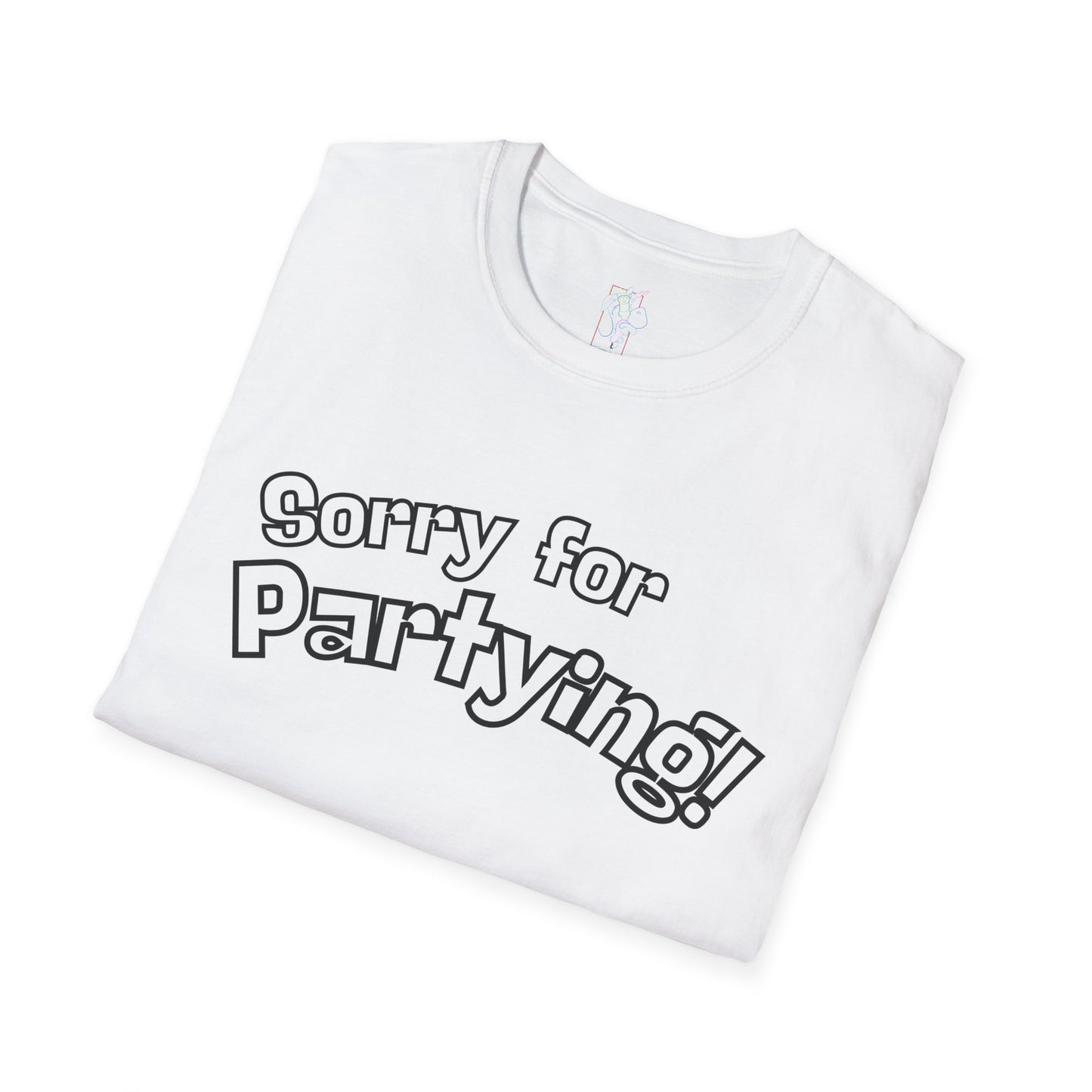 Sorry for Partying T-Shirt-Black