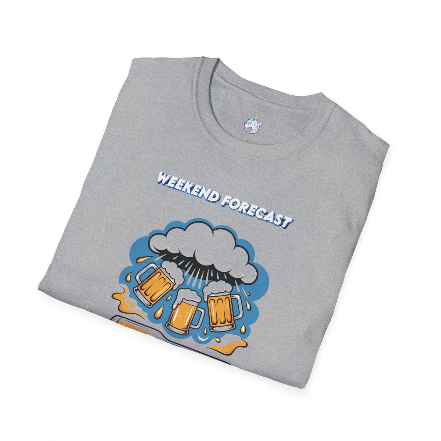 Weekend Forecast Tee — "99% Chance of Beer" Graphic T-Shirt