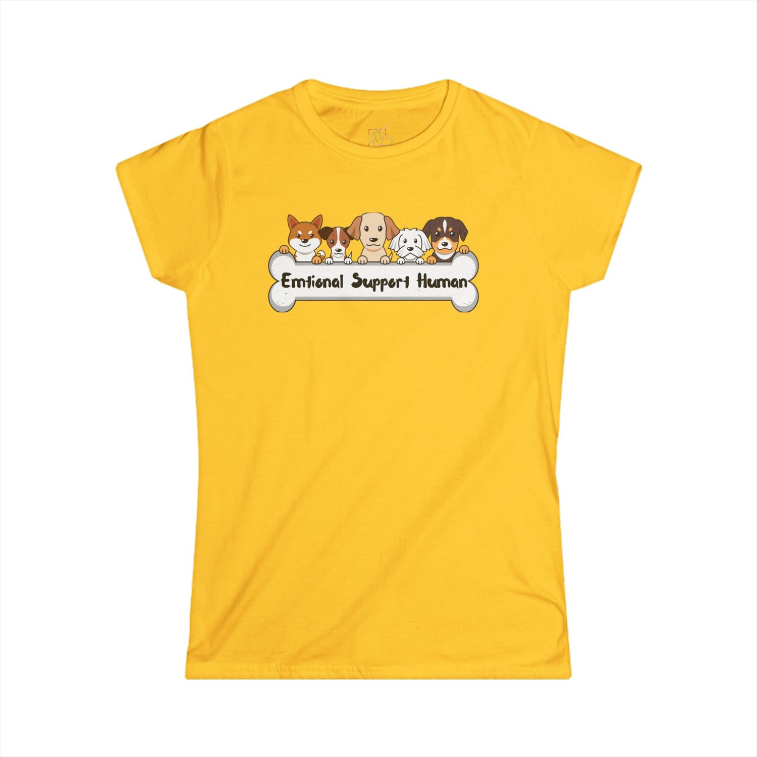 Cute Funny Dog Love T-Shirt — Happy Pup Graphic Tee for Women