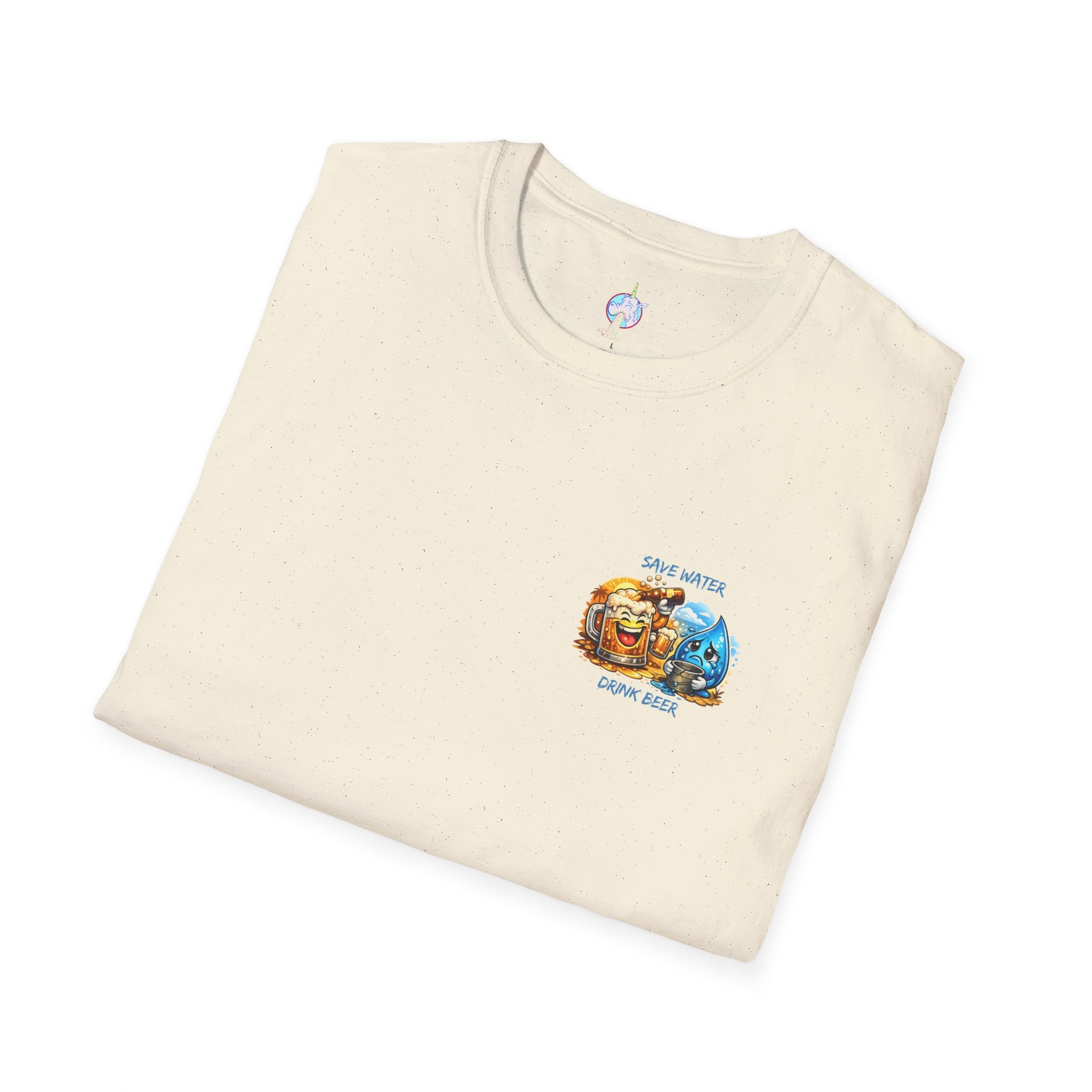 Save Water Drink Beer T-Shirt — Funny Beer &amp; Water Cartoon Tee