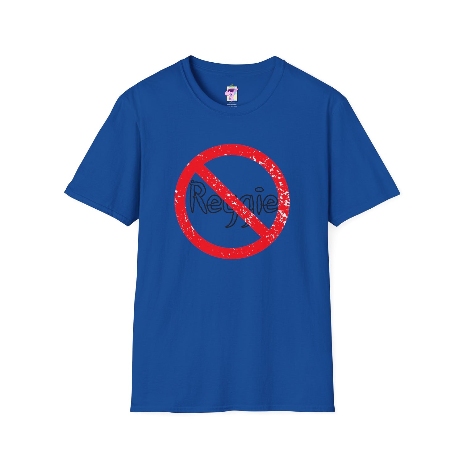 No Reggie Graphic Tee (Red Prohibition Sign)