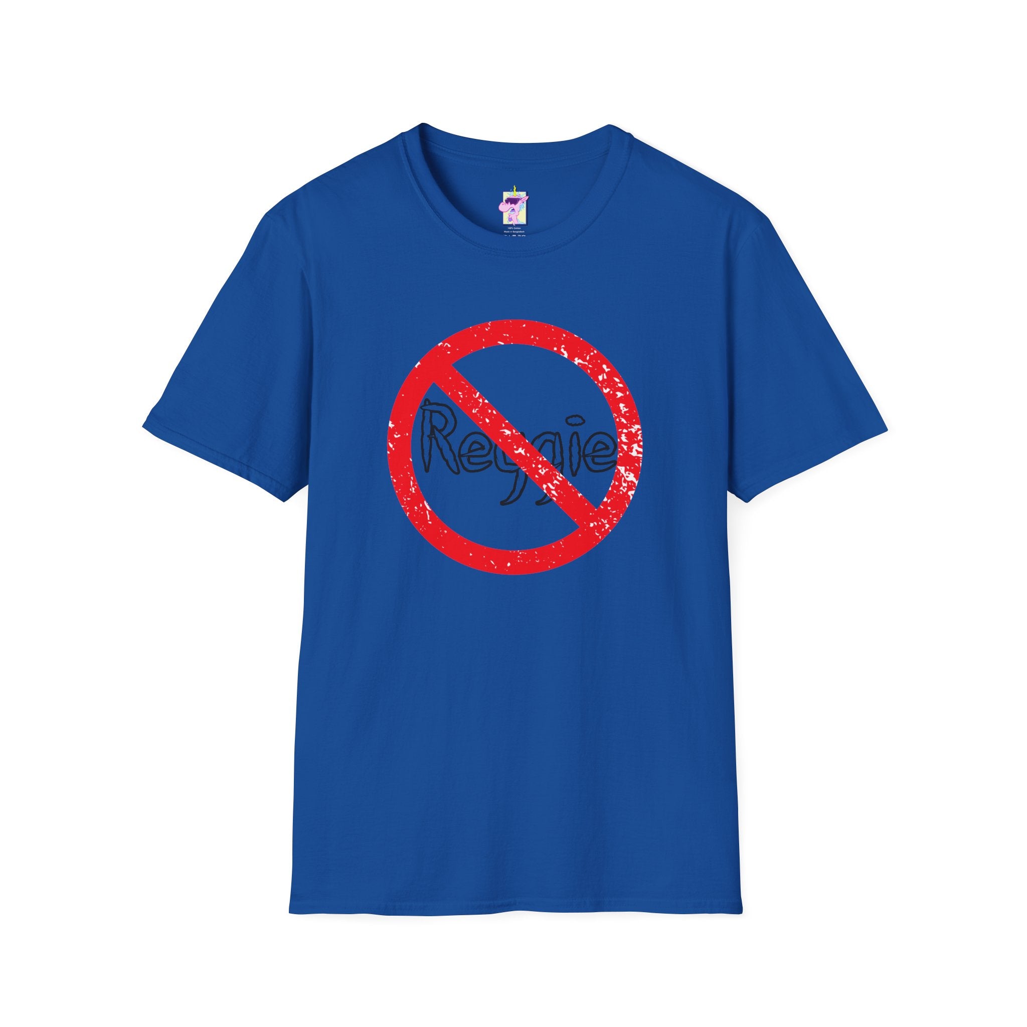 No Reggie Graphic Tee (Red Prohibition Sign)