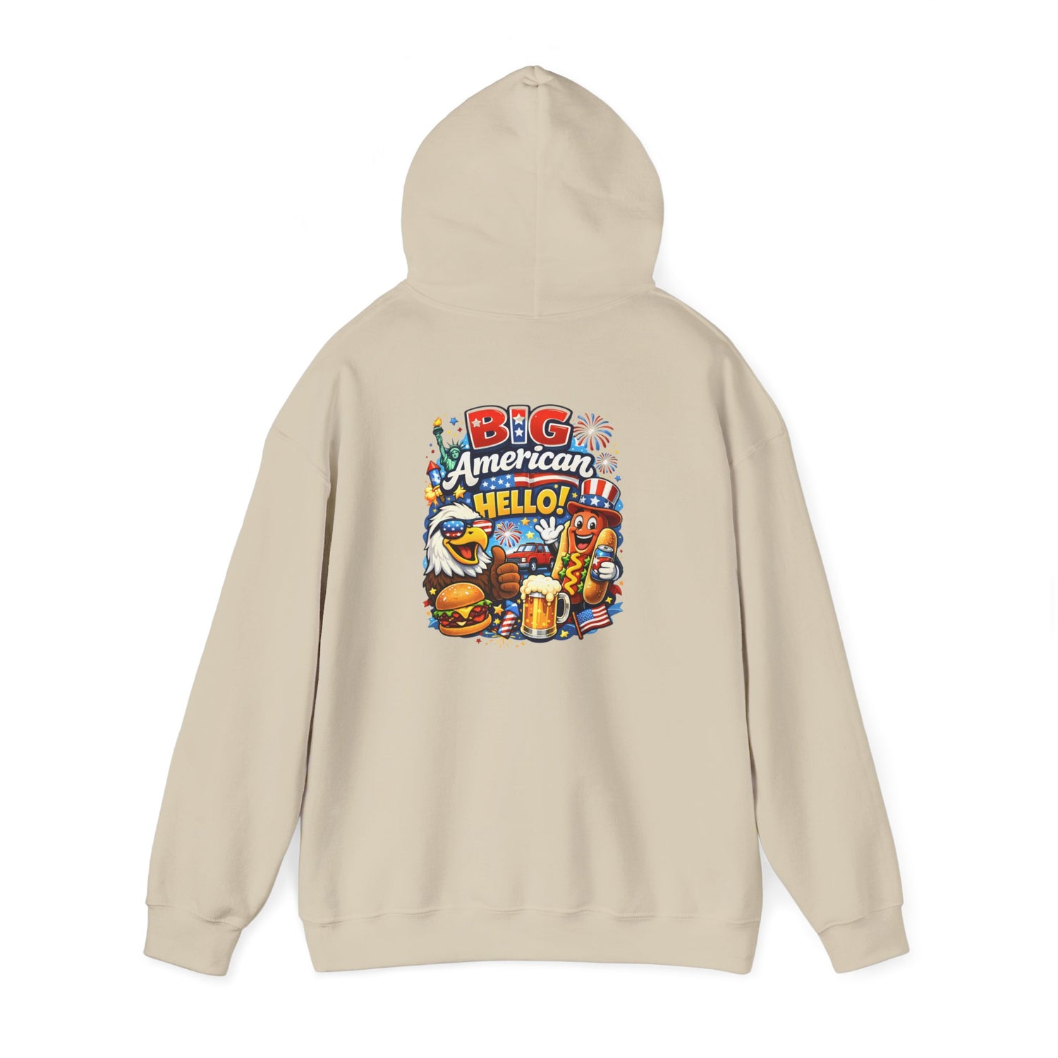 Big American Hello Funny Hoodie