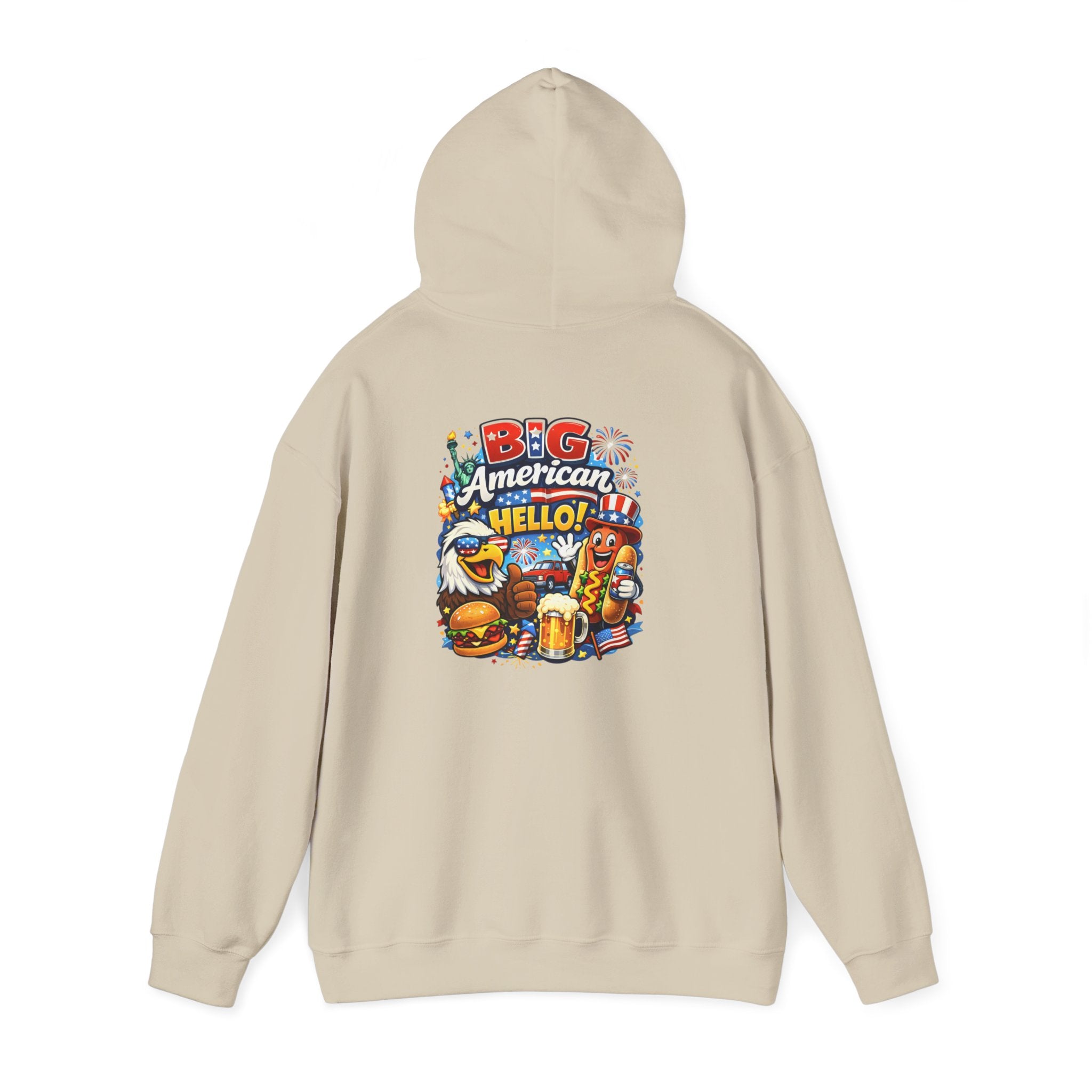 Big American Hello Funny Hoodie