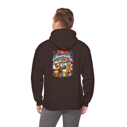 Big American Hello Funny Hoodie
