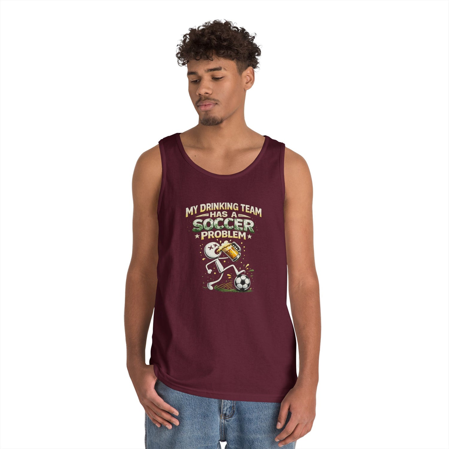 Soccer Drinking Team Tank Top – "My Drinking Team Has a Soccer Problem"