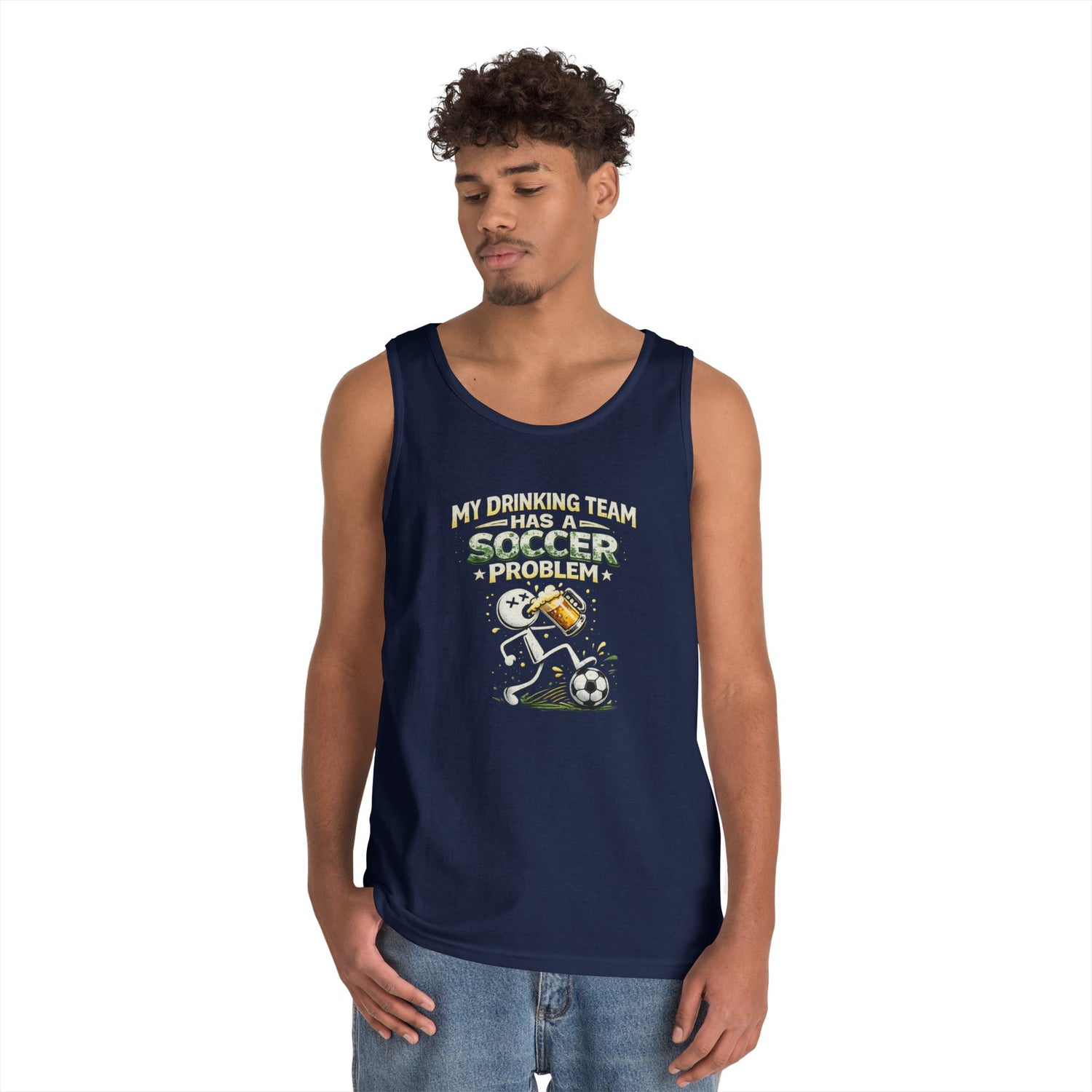 Soccer Drinking Team Tank Top – "My Drinking Team Has a Soccer Problem"