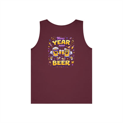 New Year New Beer Funny T-Shirt Sarcastic Drinking Tee Funny New Years Shirt Resolution Novelty Beer Gift Graphic Tee