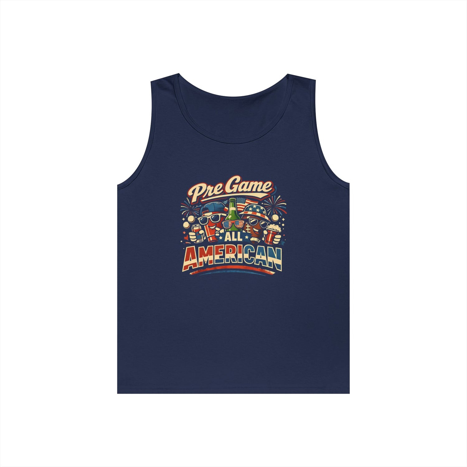 Pre Game All American Funny Tank Top