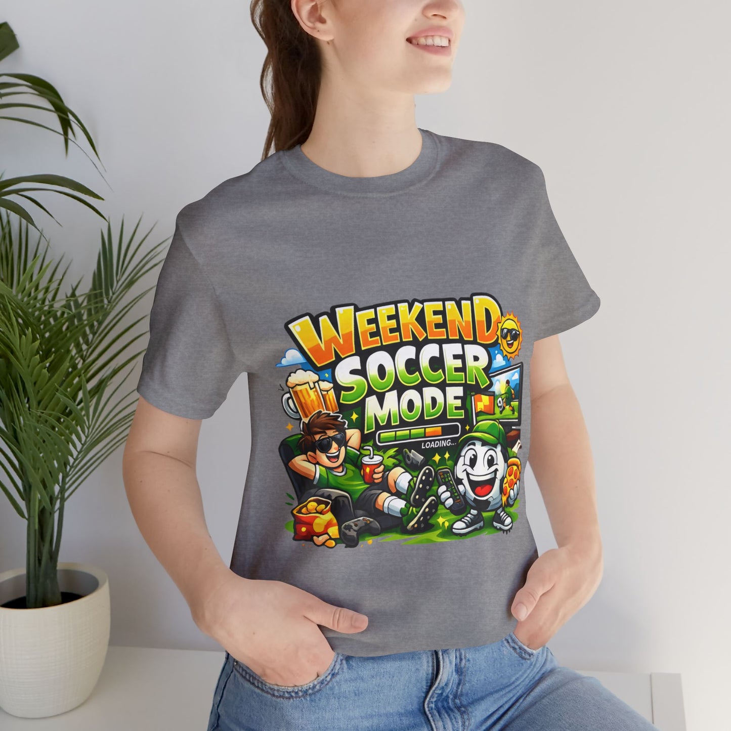 Soccer Beer Repeat Funny Soccer Drinking Shirt – Graphic Tee | Soccer Fan Gift