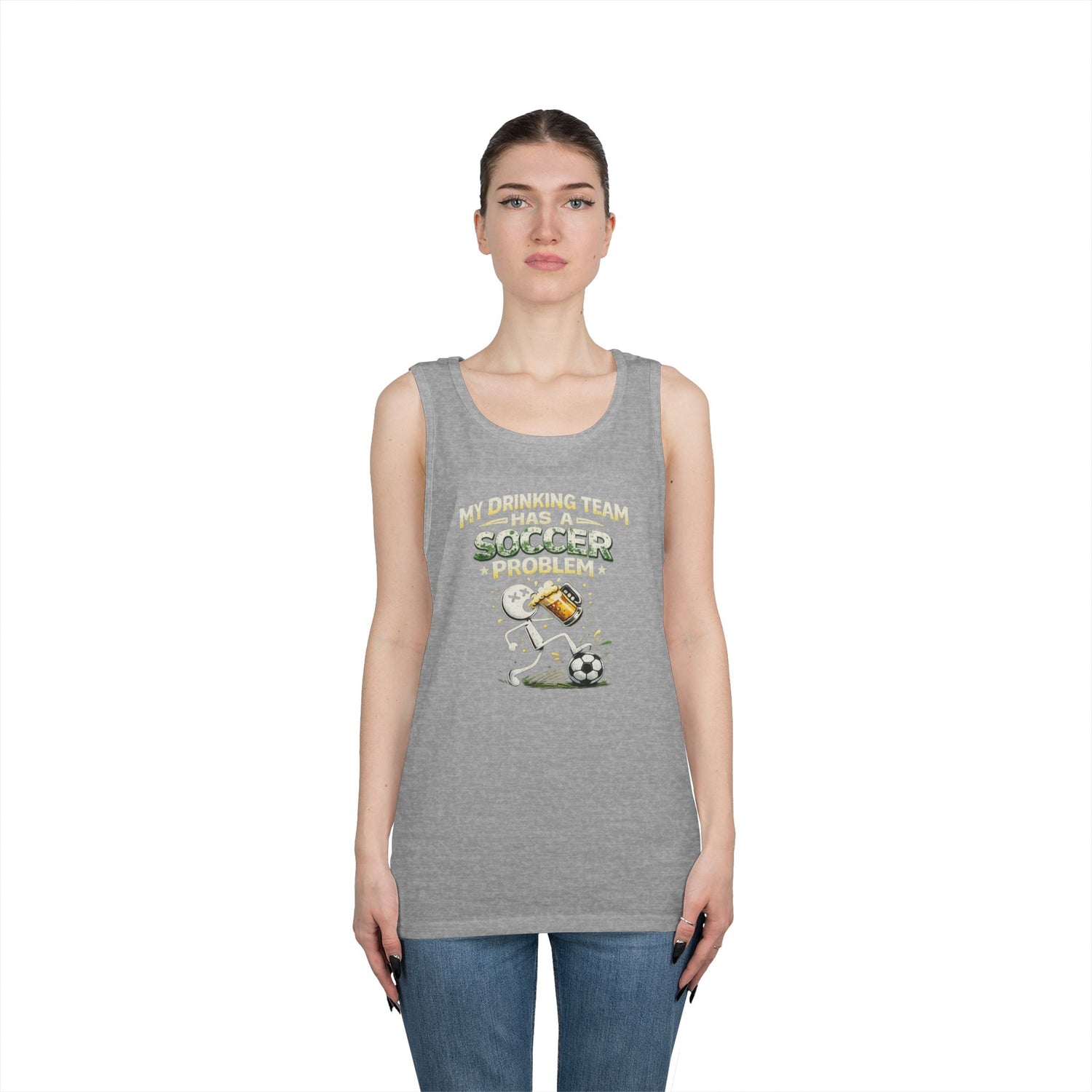 Soccer Drinking Team Tank Top – "My Drinking Team Has a Soccer Problem"