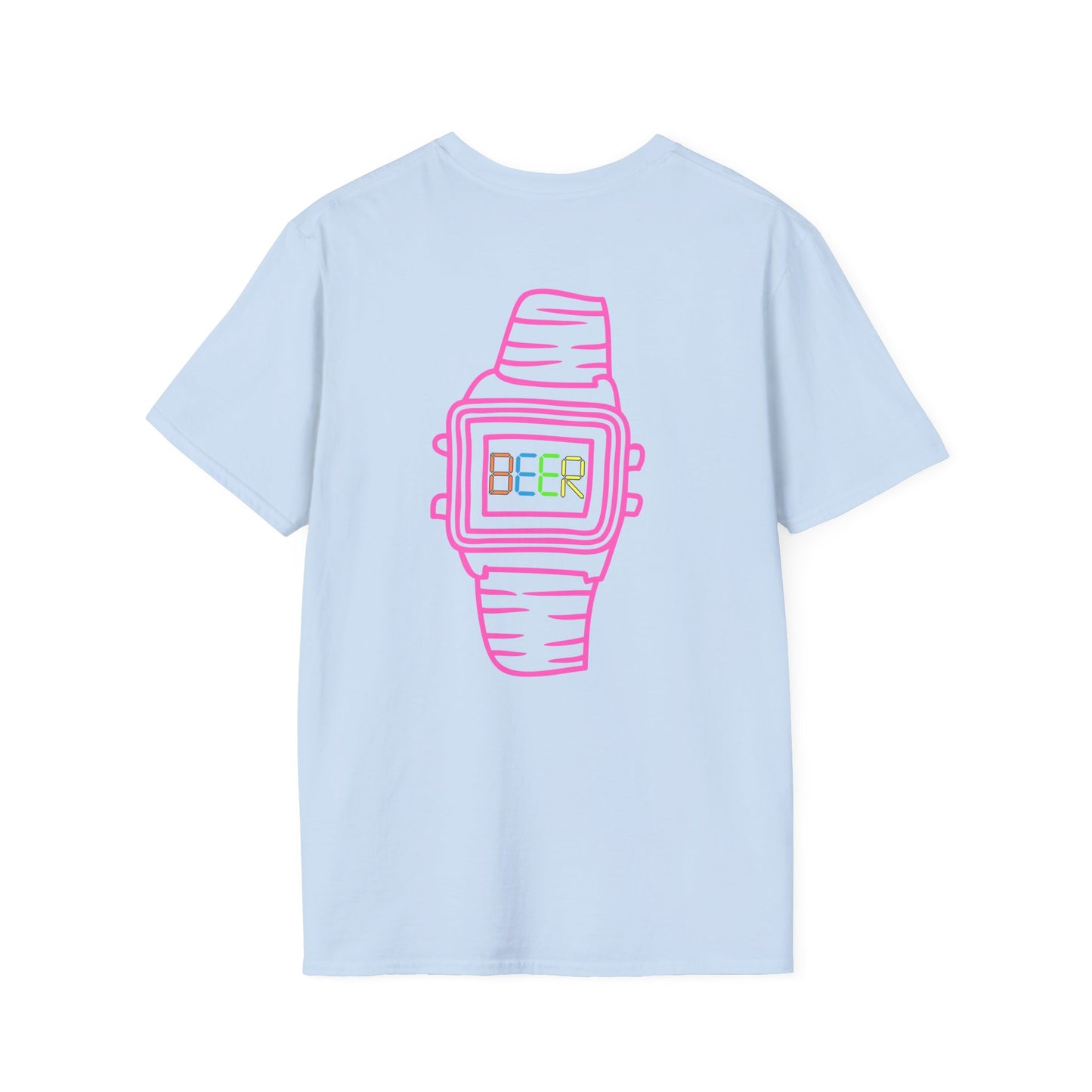Retro Beer Watch Unisex T-Shirt, Fun Graphic Tee, Casual Wear, Summer Style, Perfect Gift for Beer Lovers, Party Shirt