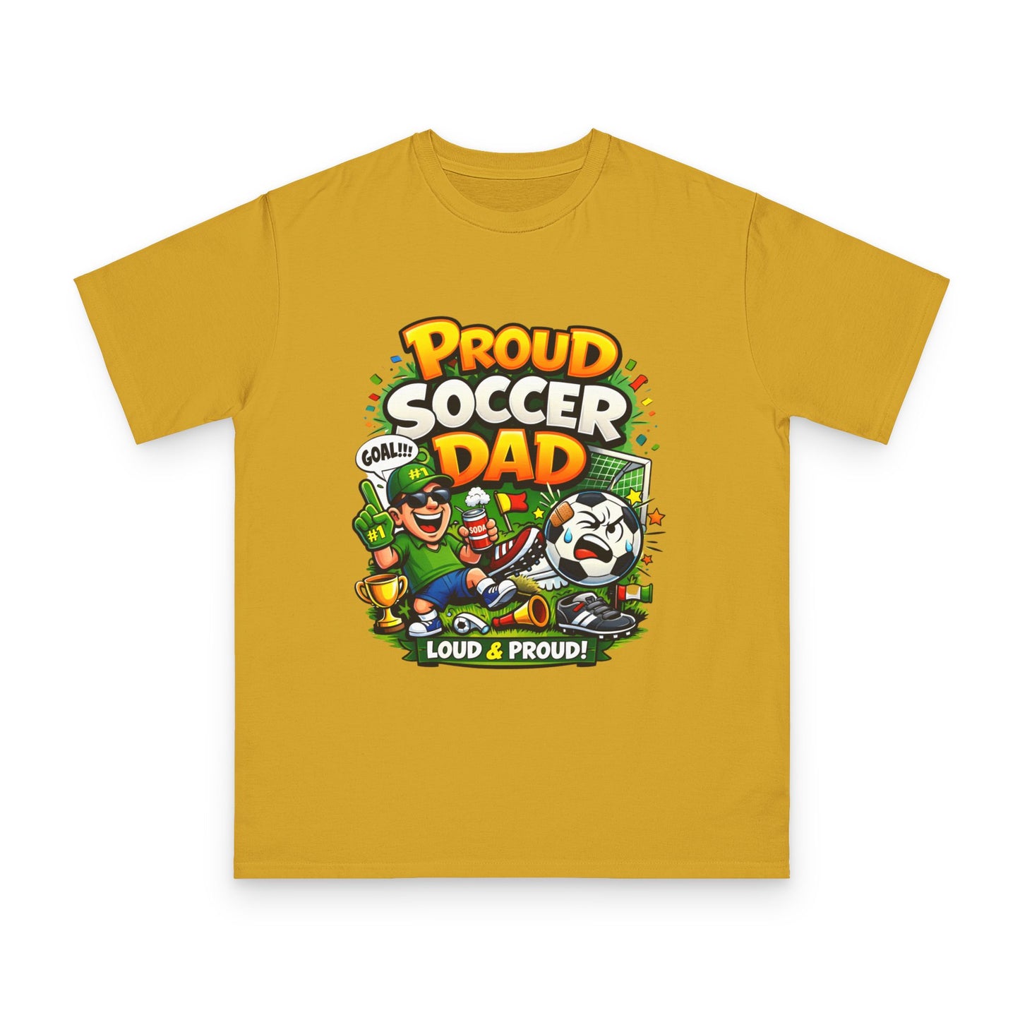 Proud Soccer Dad T-Shirt — Loud & Proud Dad Soccer Gift