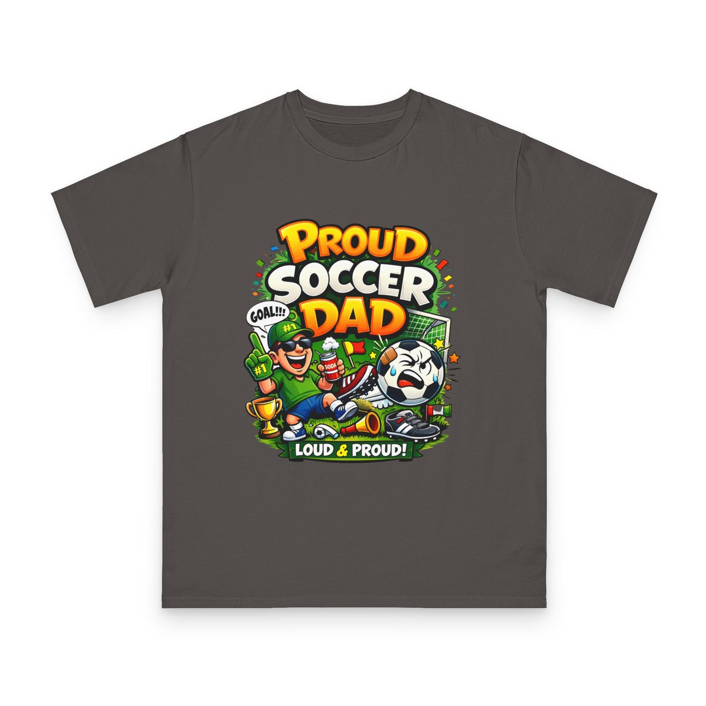 Proud Soccer Dad T-Shirt — Loud & Proud Dad Soccer Gift