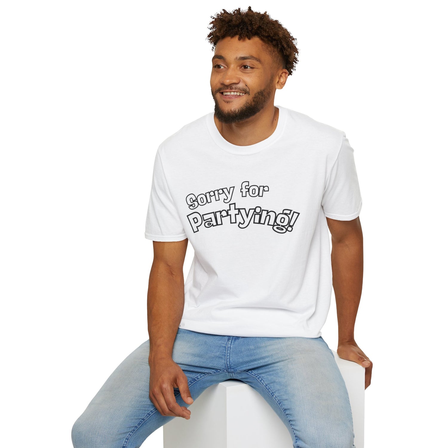 Sorry for Partying T-Shirt-Black