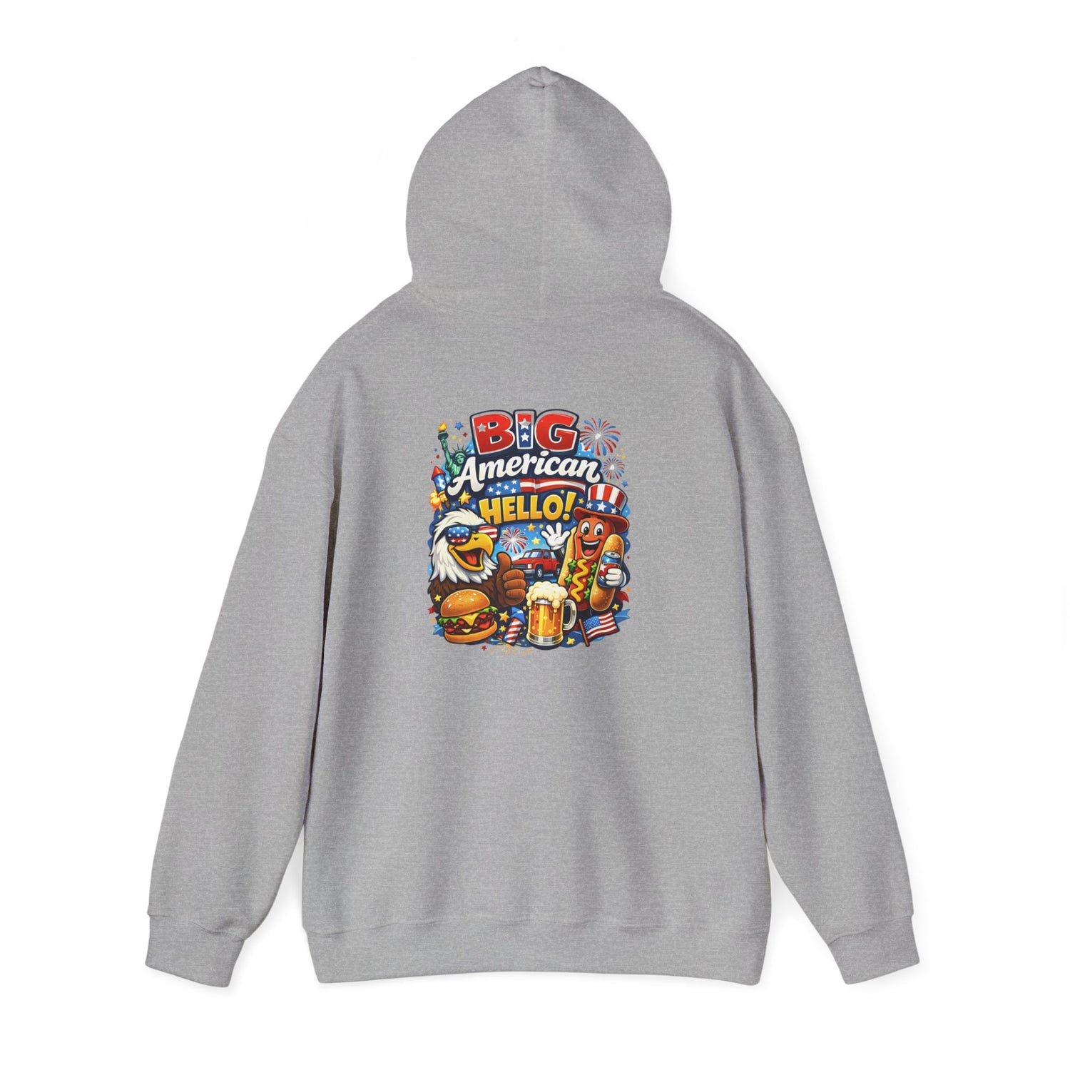 Big American Hello Funny Hoodie