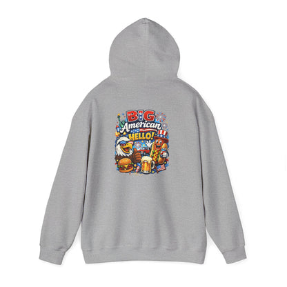 Big American Hello Funny Hoodie
