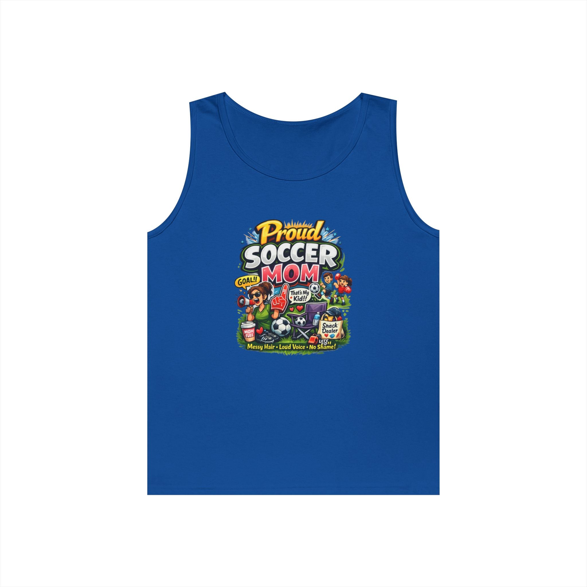 Proud Soccer Mom Dad Funny Tank Top
