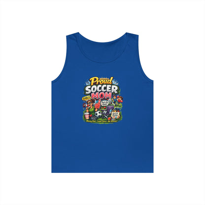 Proud Soccer Mom Dad Funny Tank Top