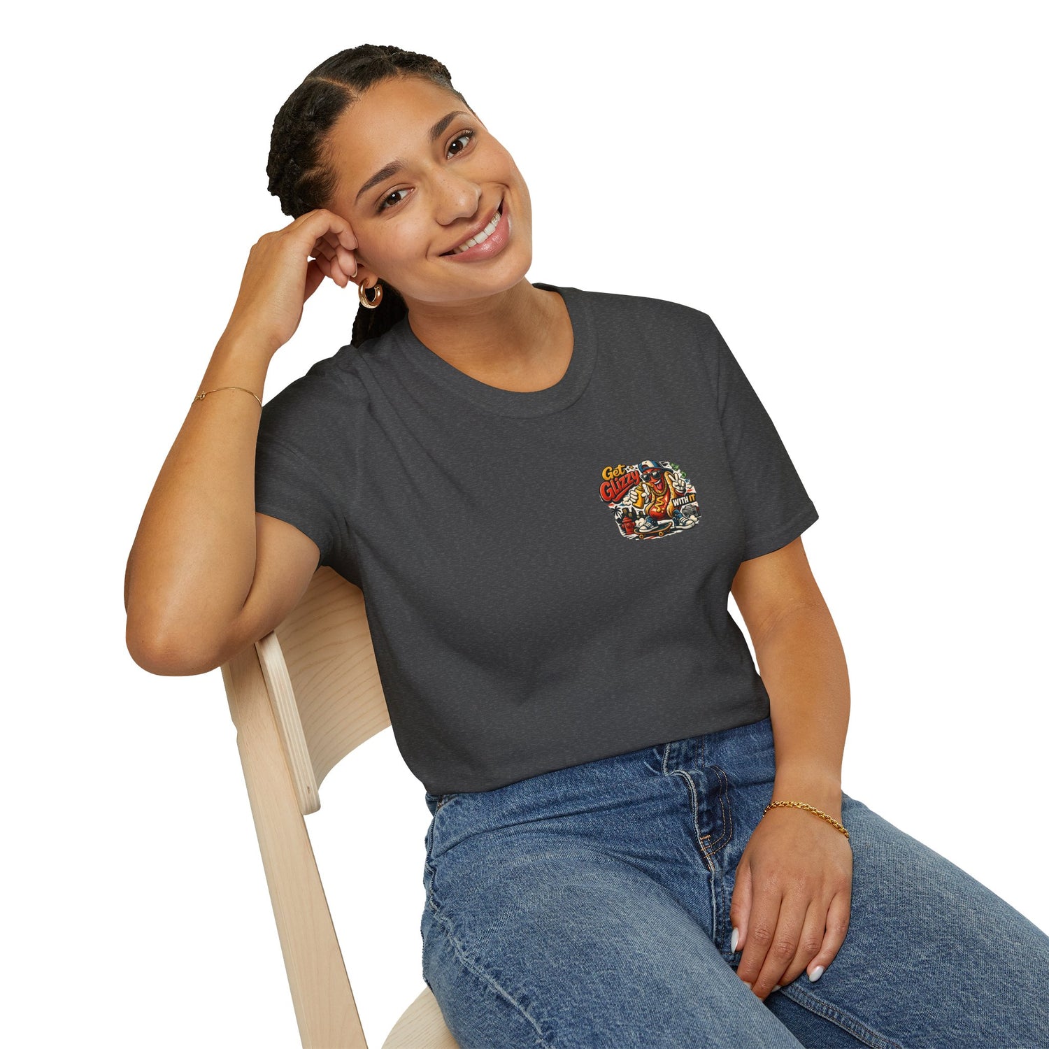 Get Glizzy With It Funny Hot Dog T-Shirt