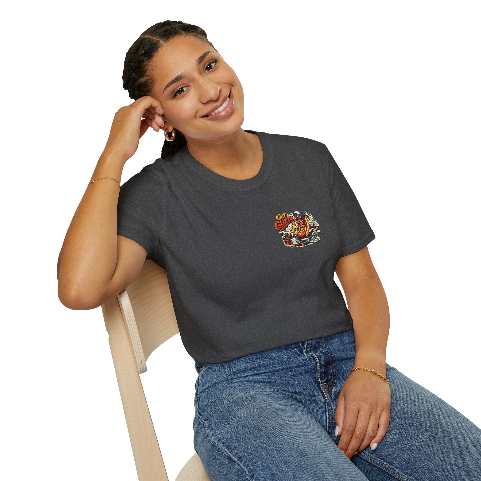 Get Glizzy With It Funny Hot Dog T-Shirt