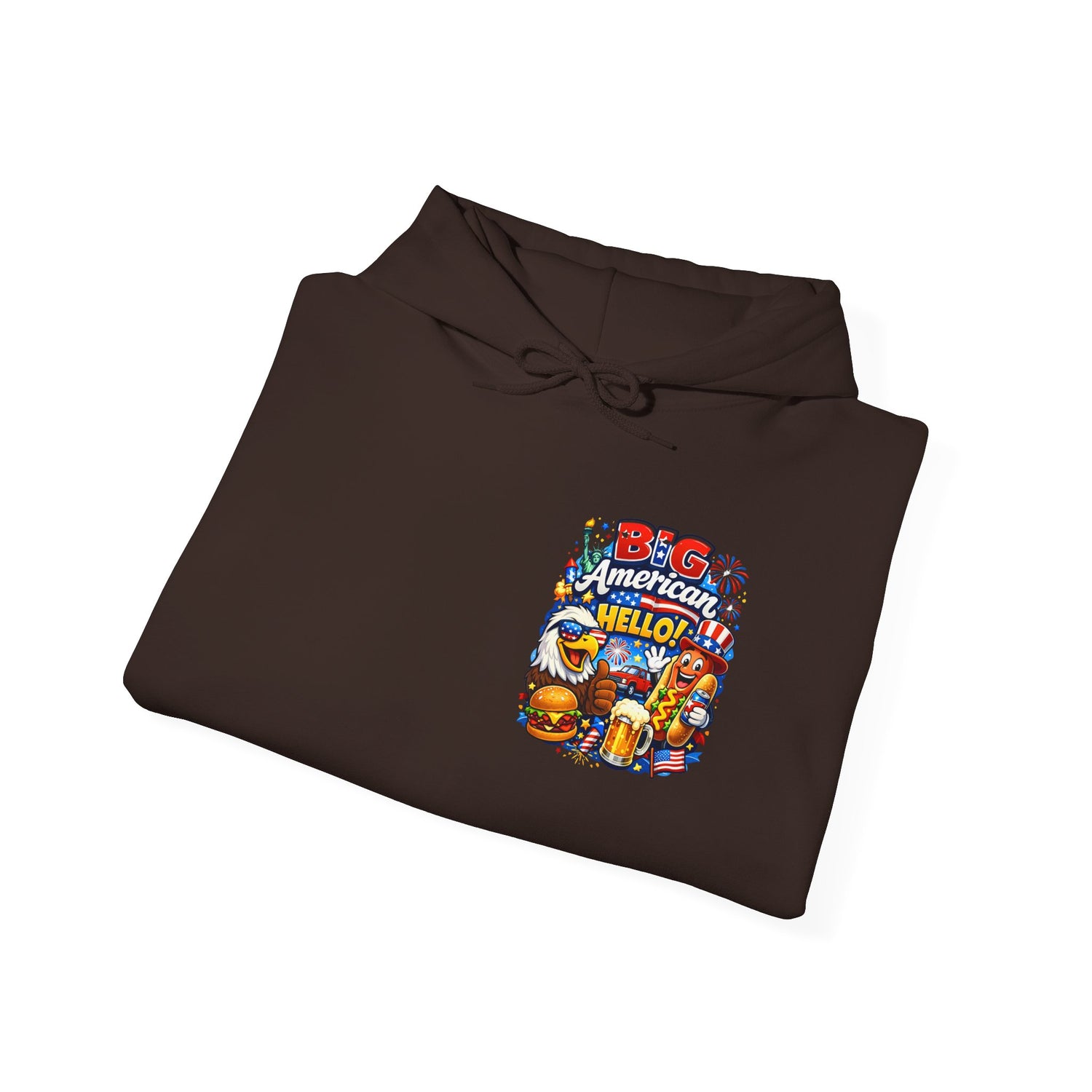 Big American Hello Funny Hoodie