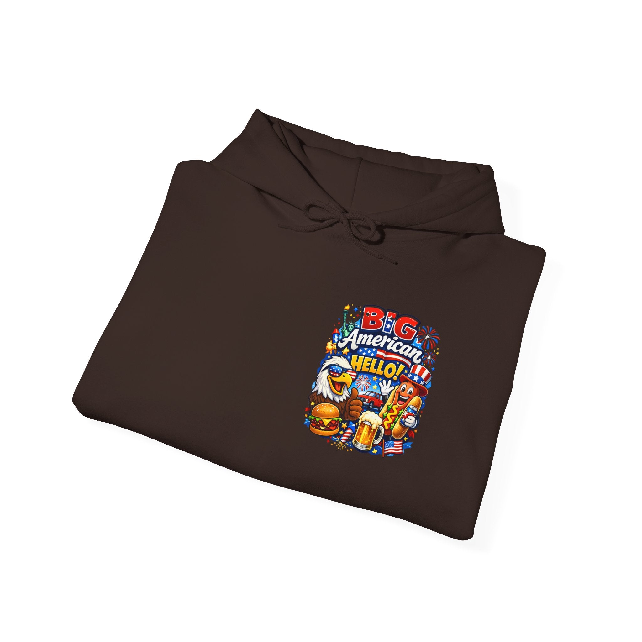 Big American Hello Funny Hoodie