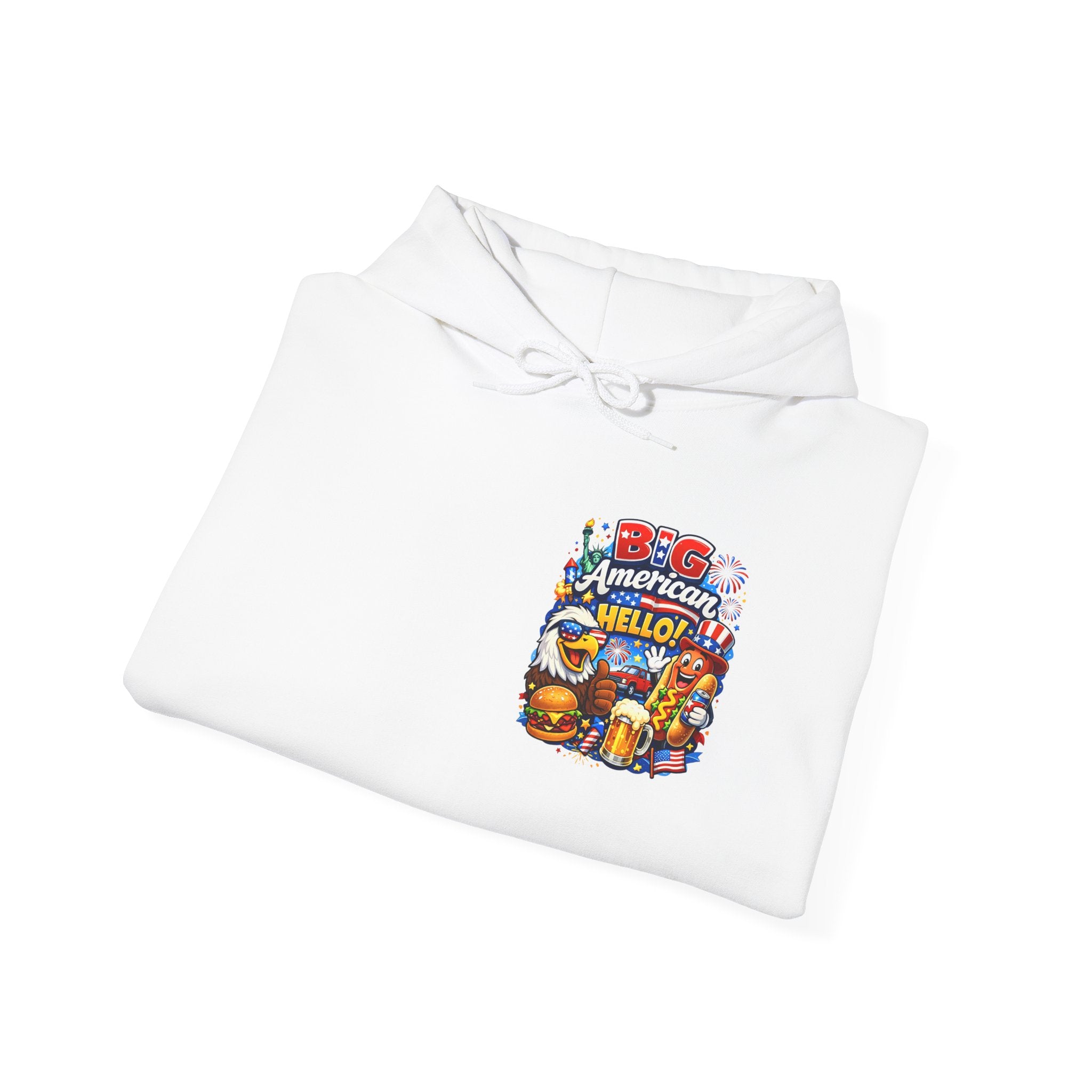 Big American Hello Funny Hoodie