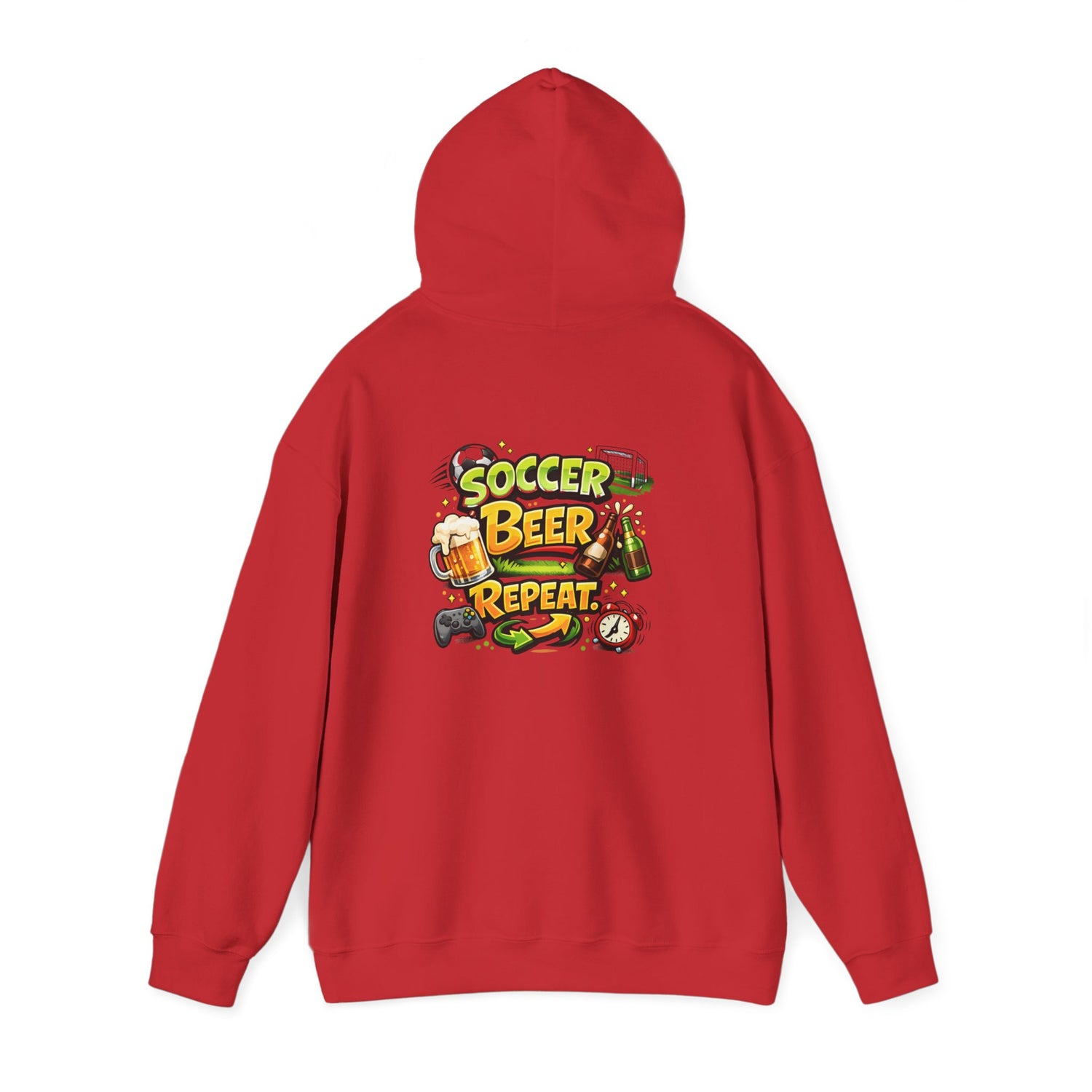 Soccer Beer Repeat Funny Hoodie