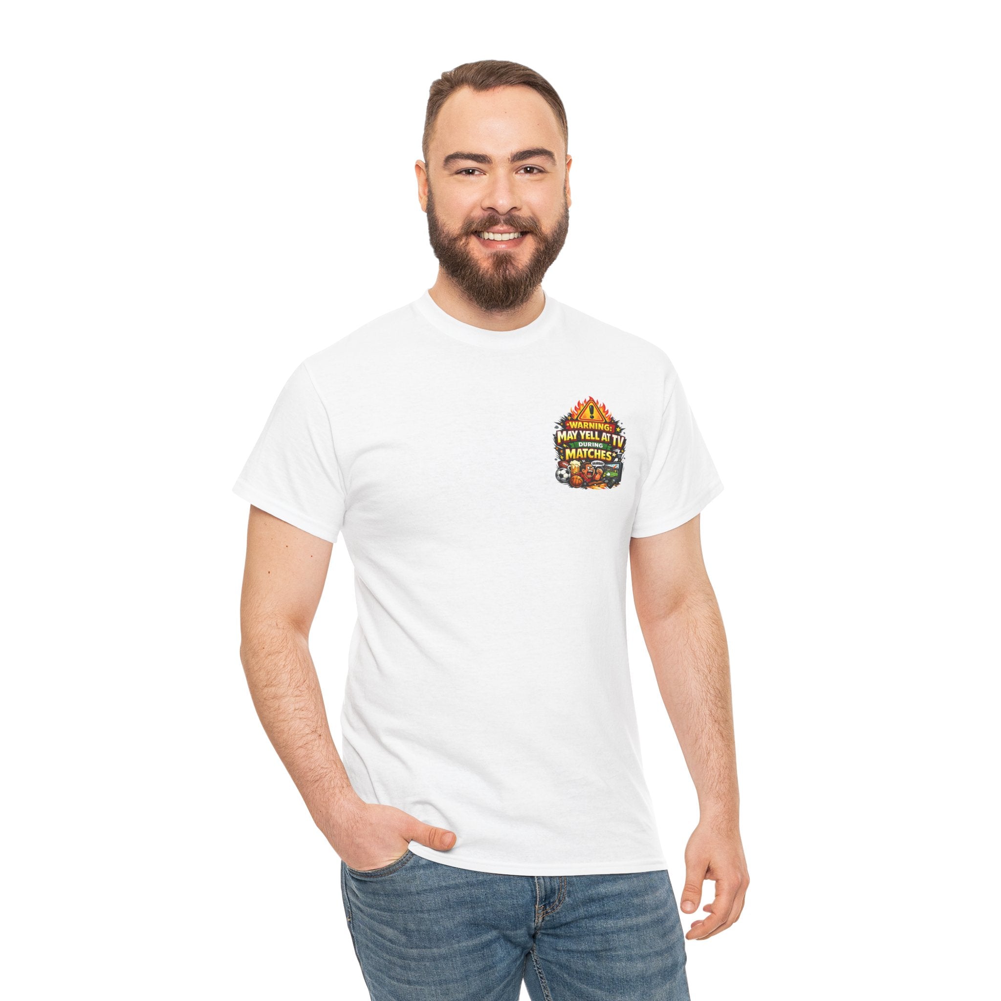 Warning May Yell At TV During Matches Funny T-Shirt