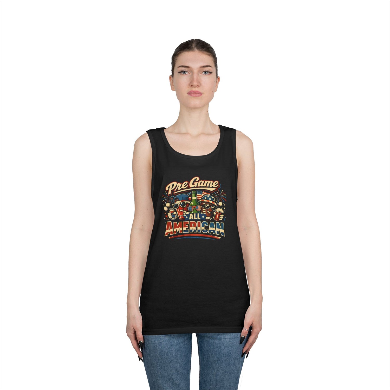 Pre Game All American Funny Tank Top