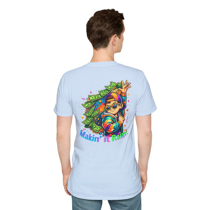 Making It Rain Money T-Shirt — Funny Bold Confident Graphic Tee