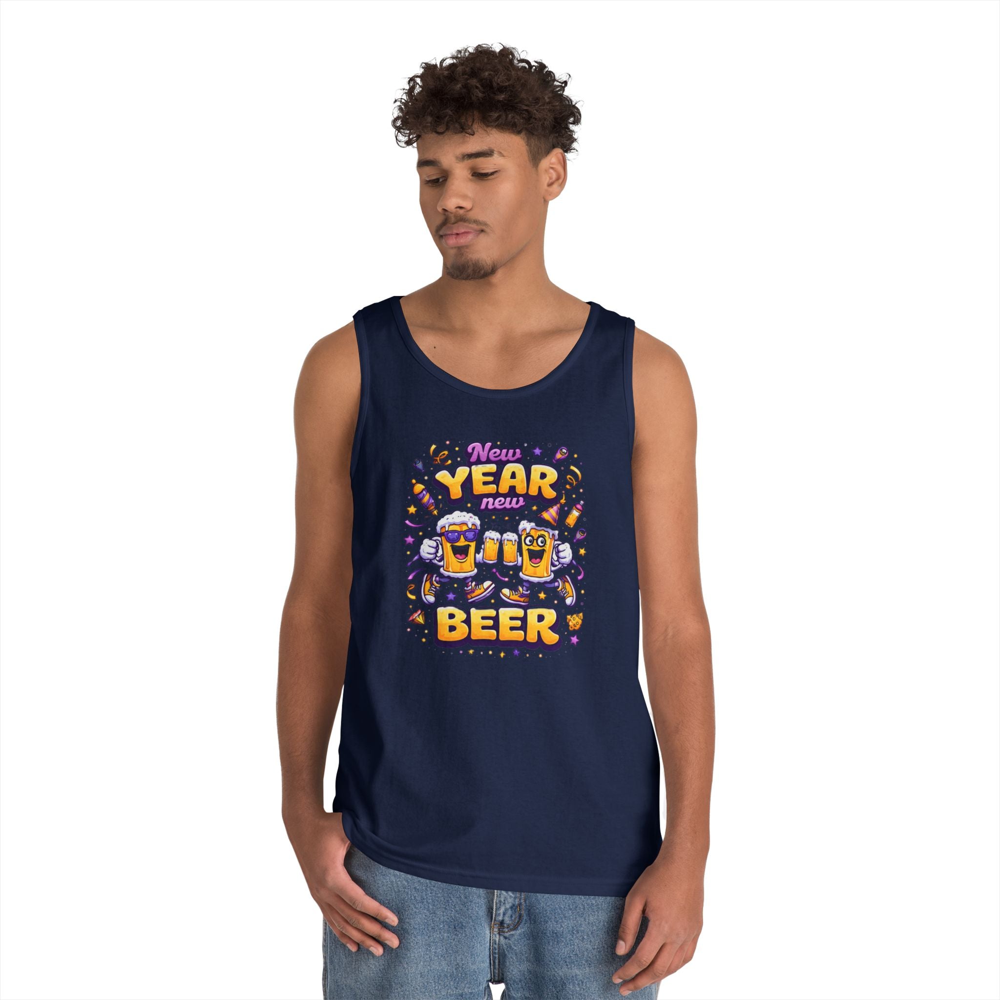 New Year New Beer Funny T-Shirt Sarcastic Drinking Tee Funny New Years Shirt Resolution Novelty Beer Gift Graphic Tee