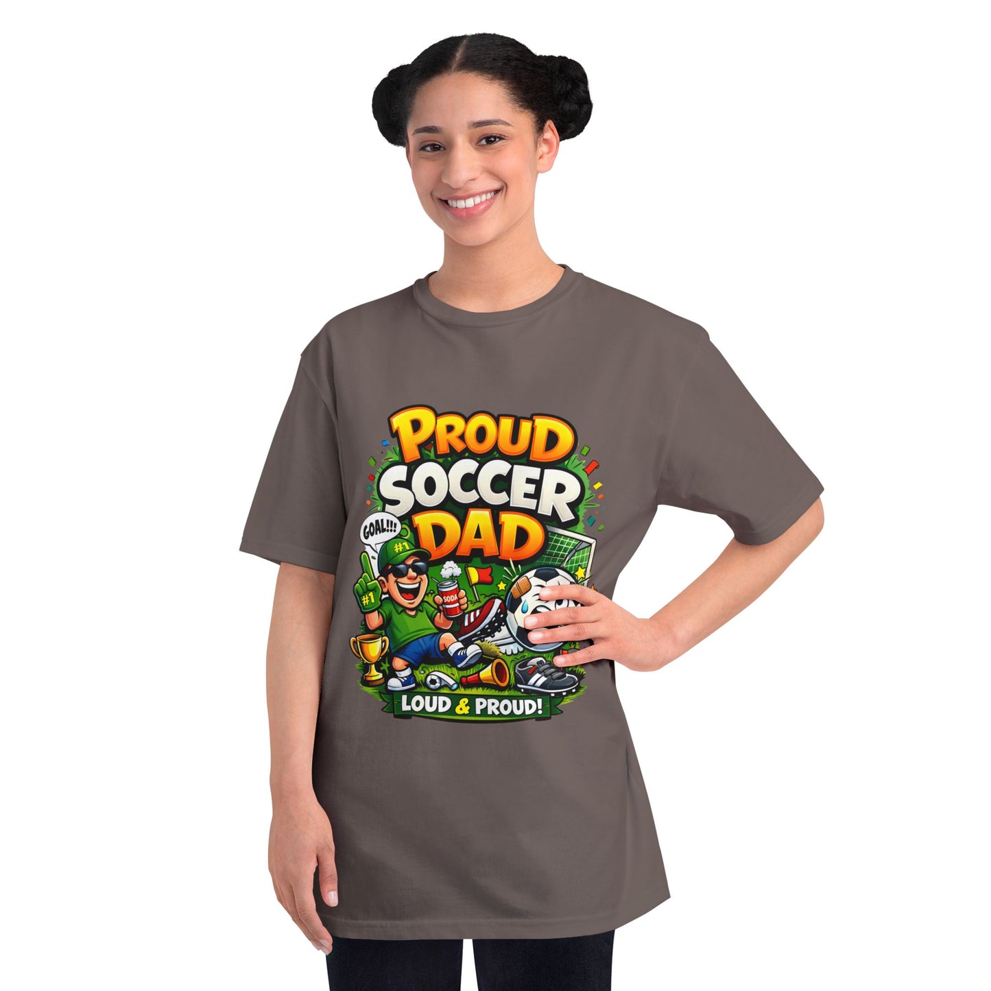 Proud Soccer Dad T-Shirt — Loud & Proud Dad Soccer Gift