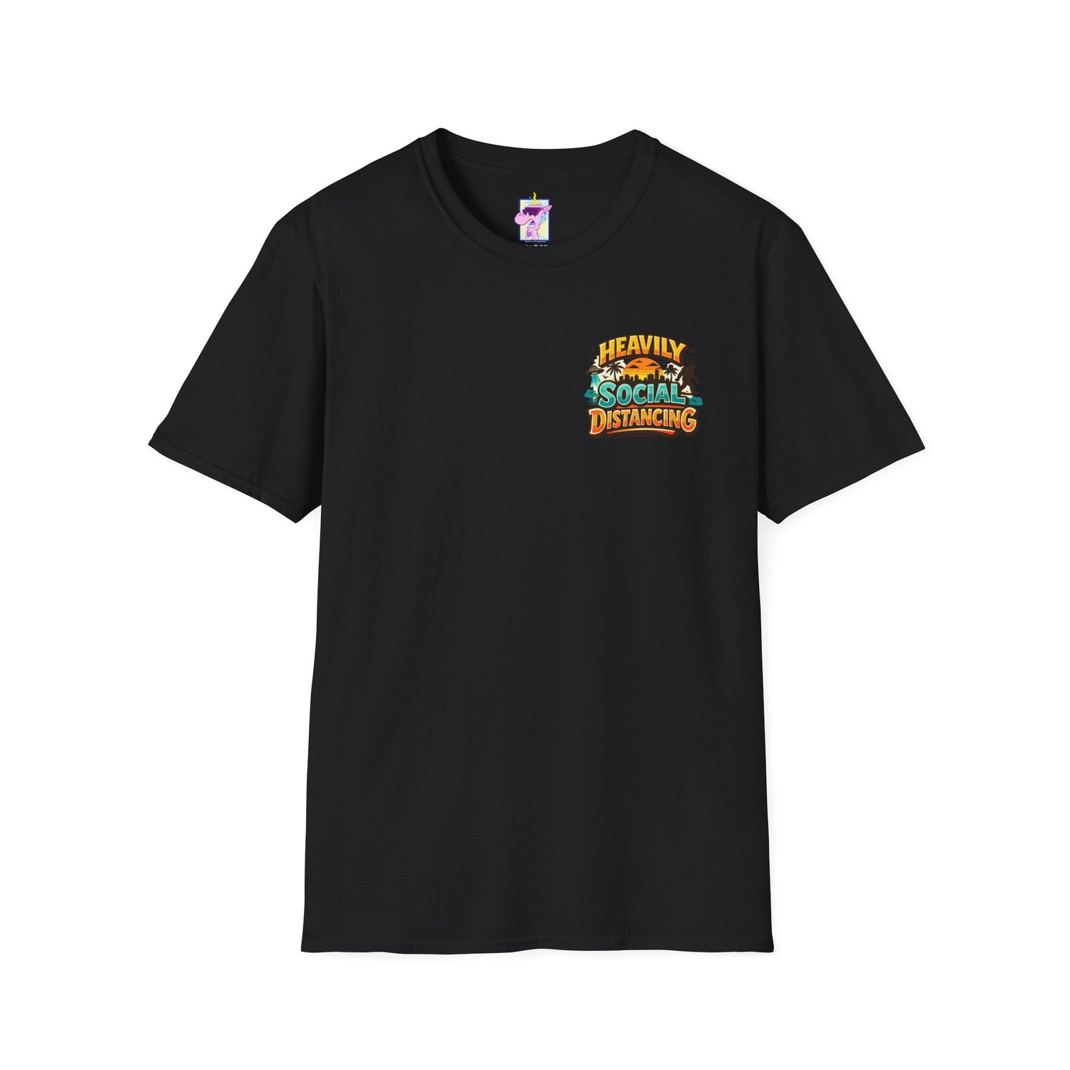Heavily Socially Distancing Funny T-Shirt