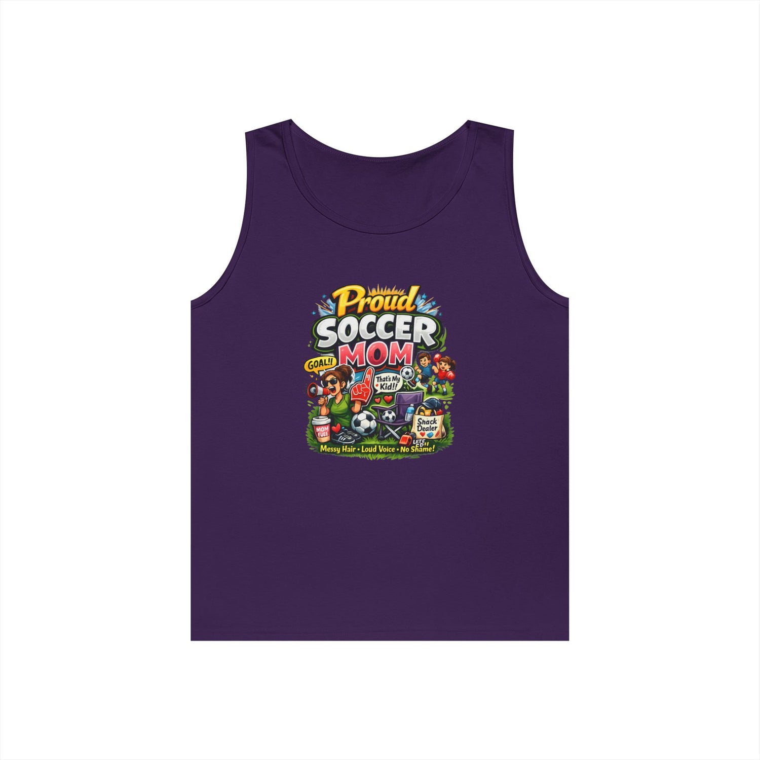 Proud Soccer Mom Dad Funny Tank Top