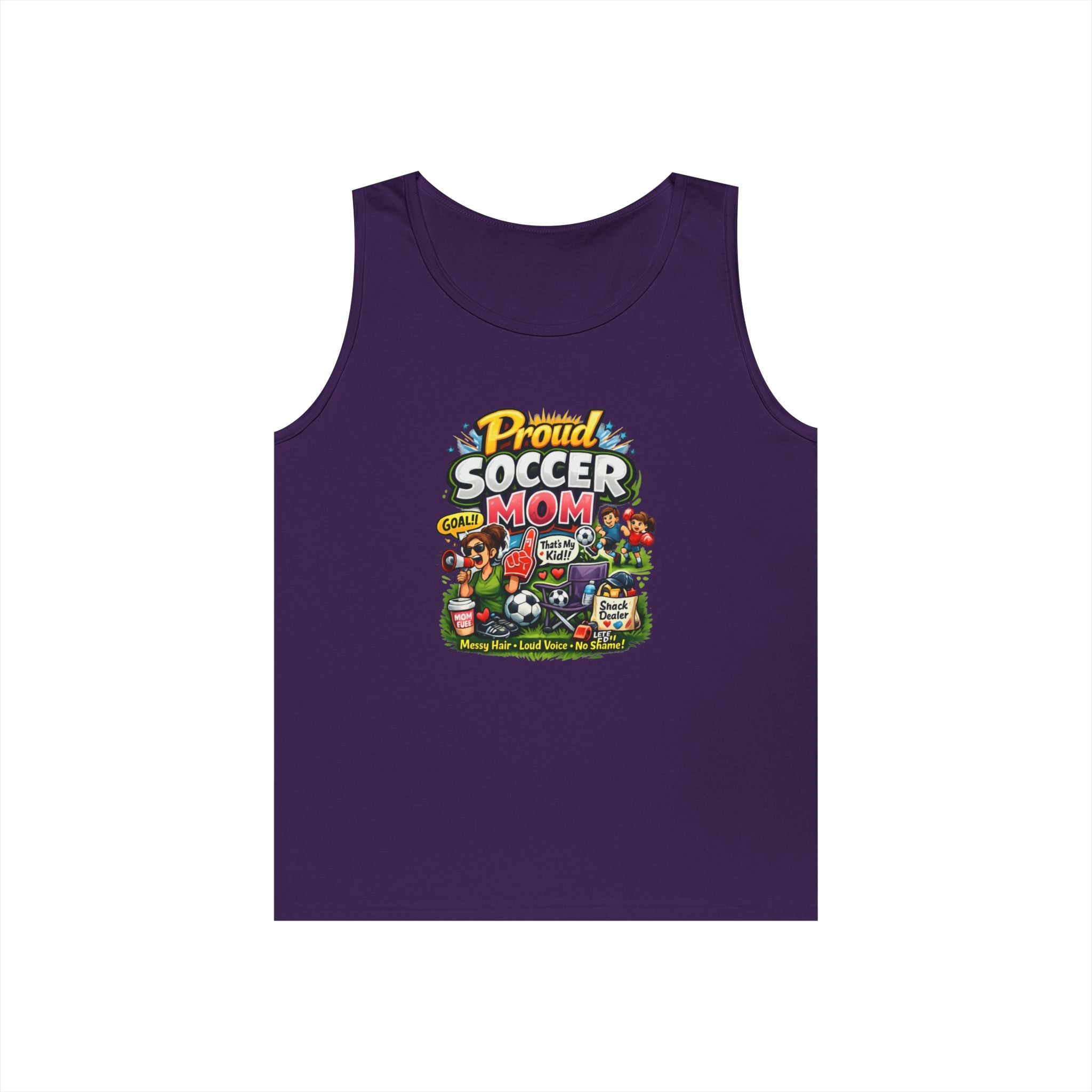 Proud Soccer Mom Dad Funny Tank Top