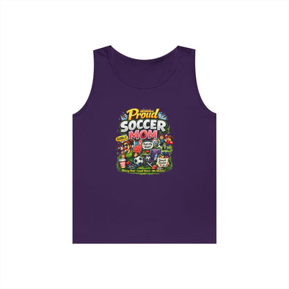 Proud Soccer Mom Dad Funny Tank Top