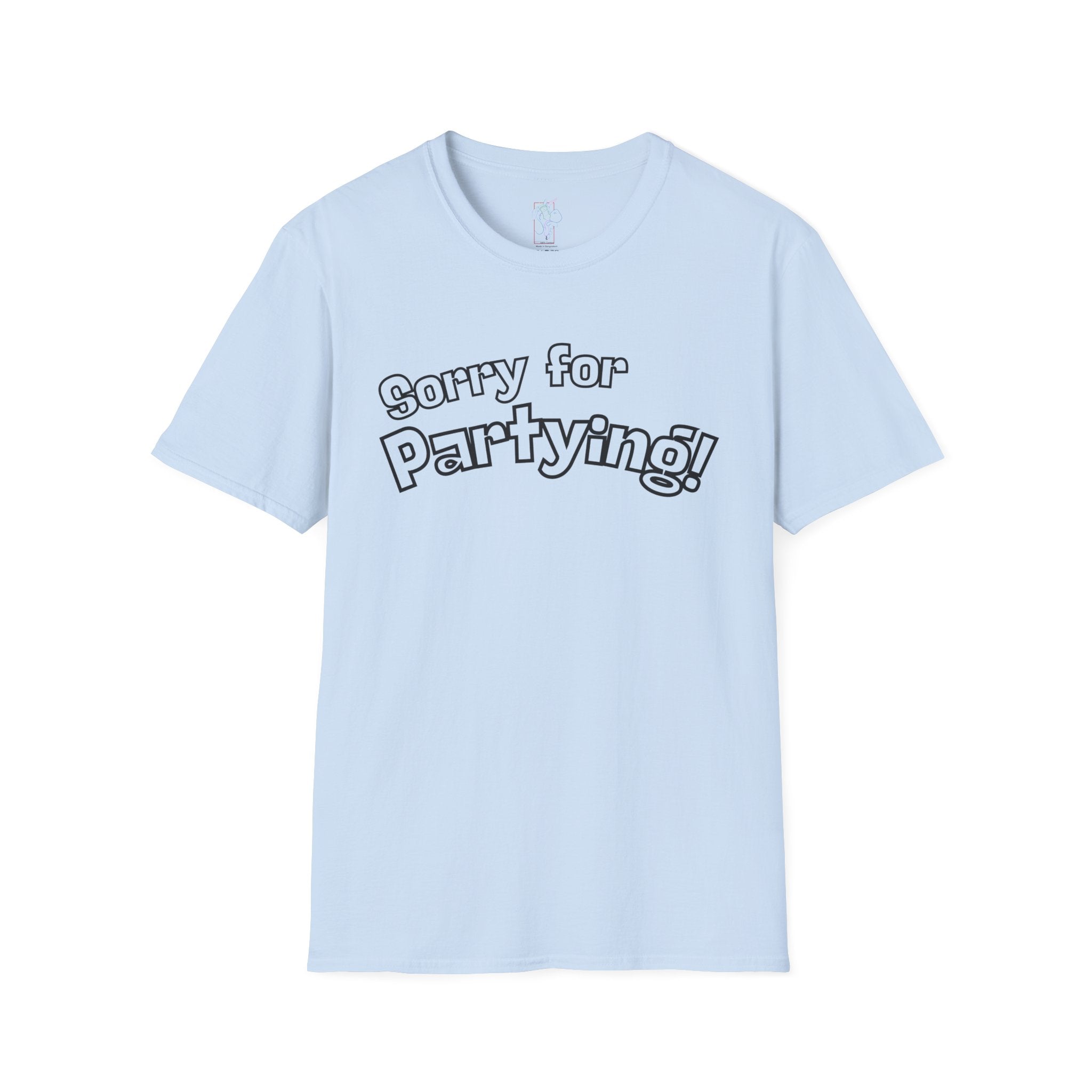 Sorry for Partying T-Shirt-Black