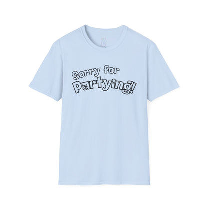 Sorry for Partying T-Shirt-Black