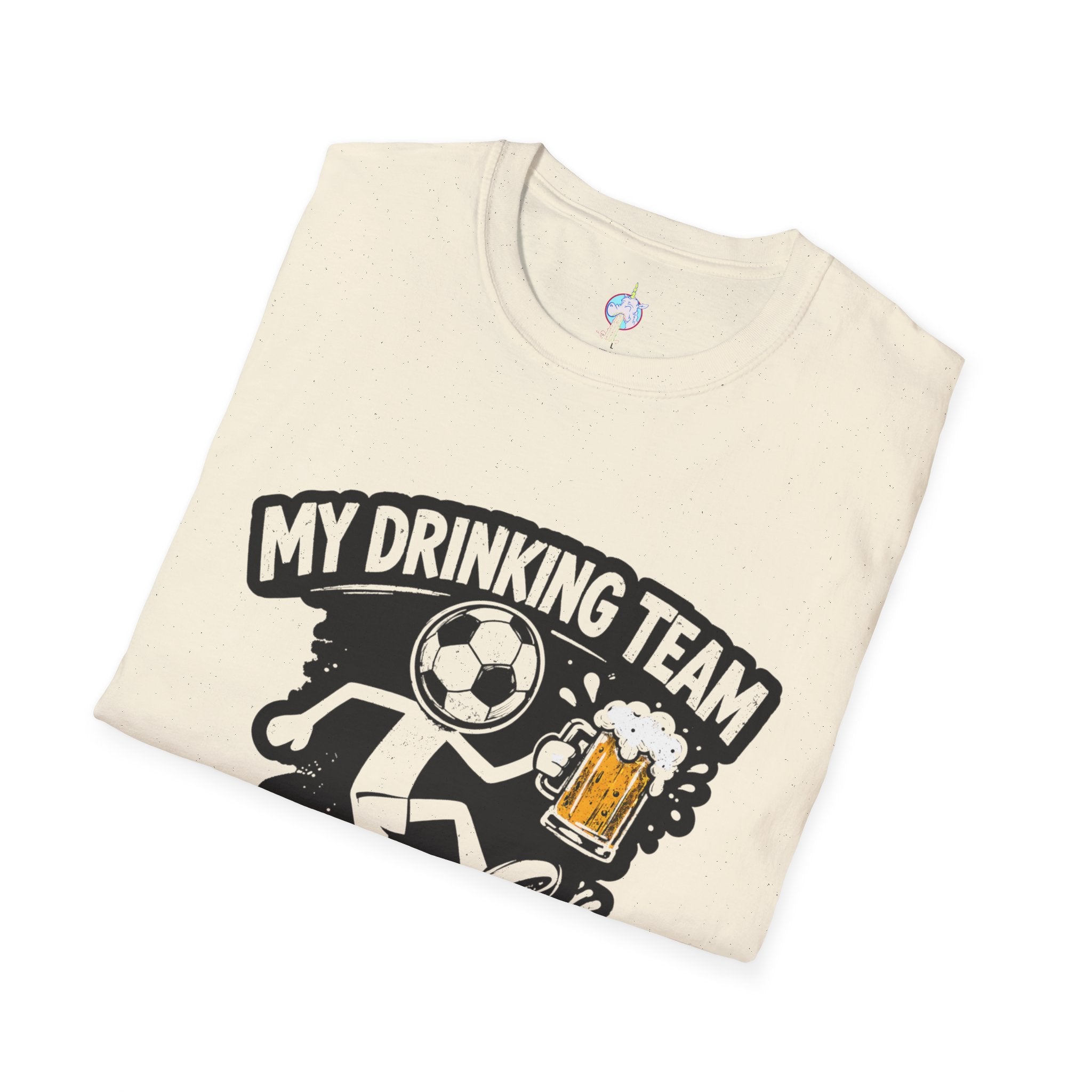 My Drinking Team Has a Soccer Problem T-Shirt — Funny Soccer Beer Shirt for Fans &amp; Parties