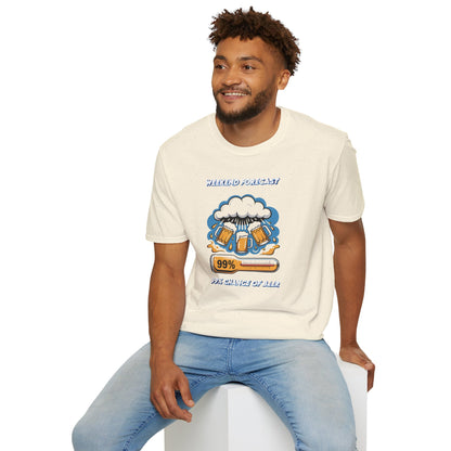 Weekend Forecast Tee — "99% Chance of Beer" Graphic T-Shirt