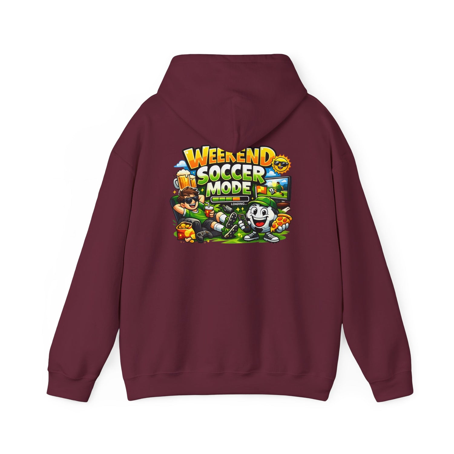 Weekend Soccer Mode Funny Hoodie