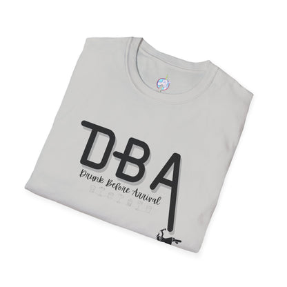 Drunk Before Arrival Funny T-Shirt — Bold Party Tee