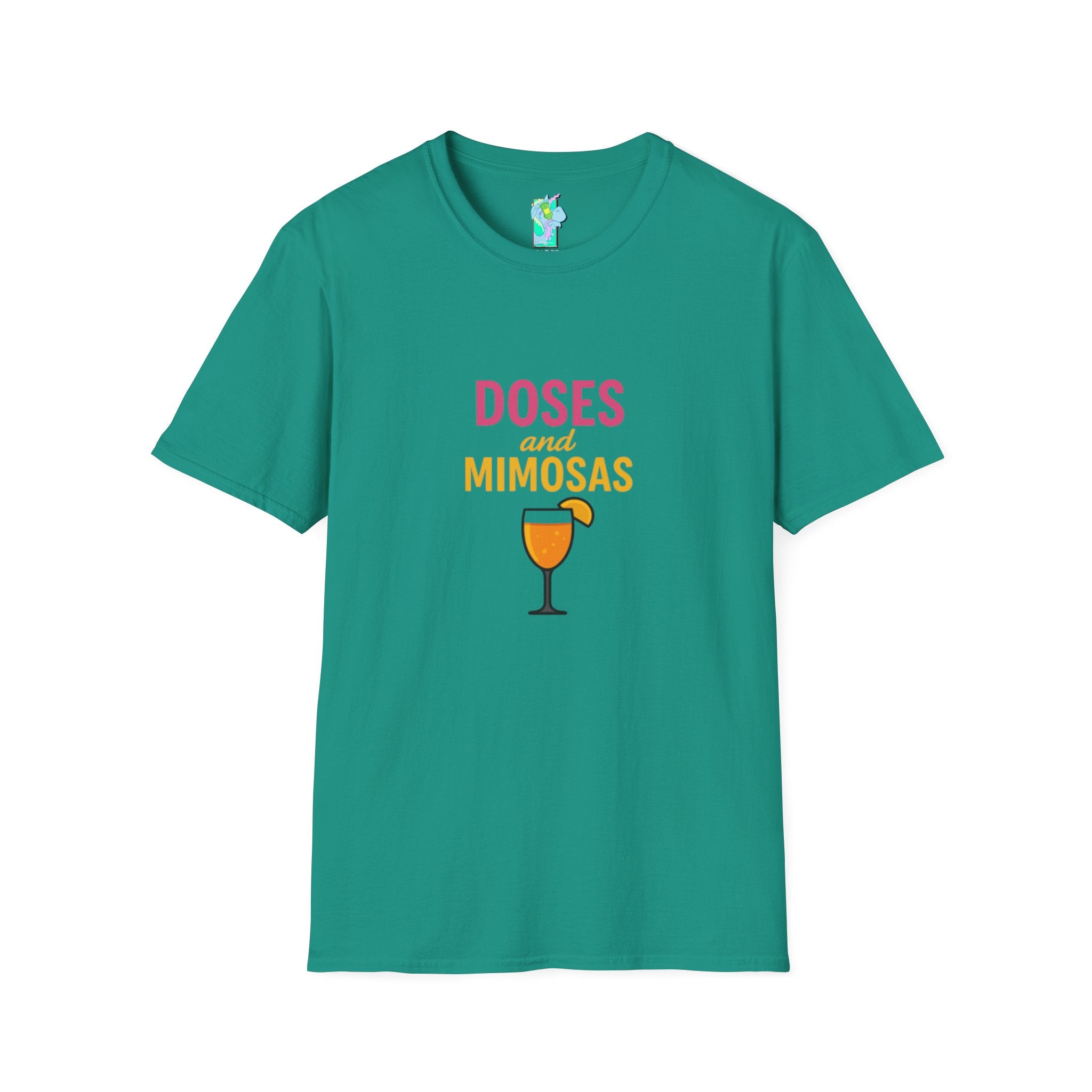 Doses and Mimosas- Party Vibes Unisex T-Shirt