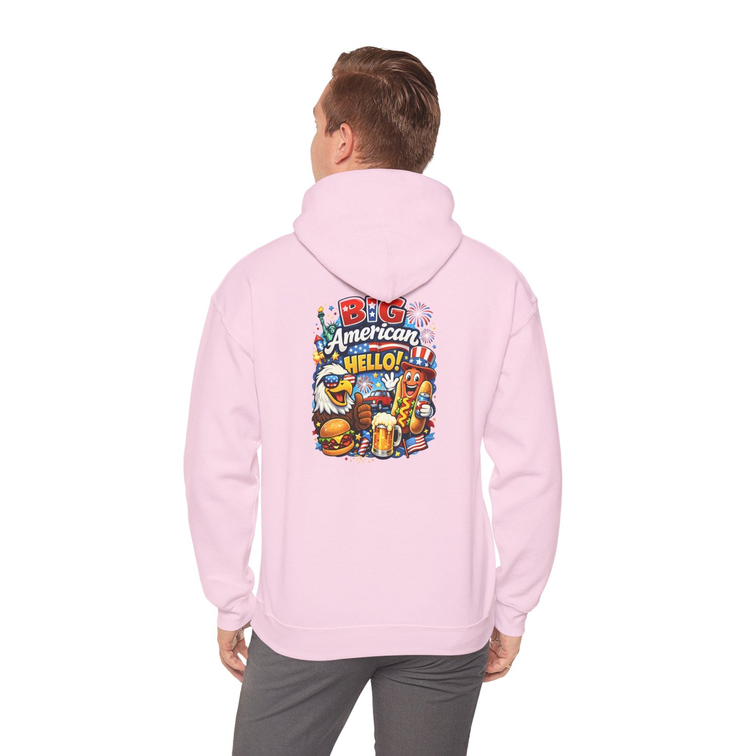Big American Hello Funny Hoodie