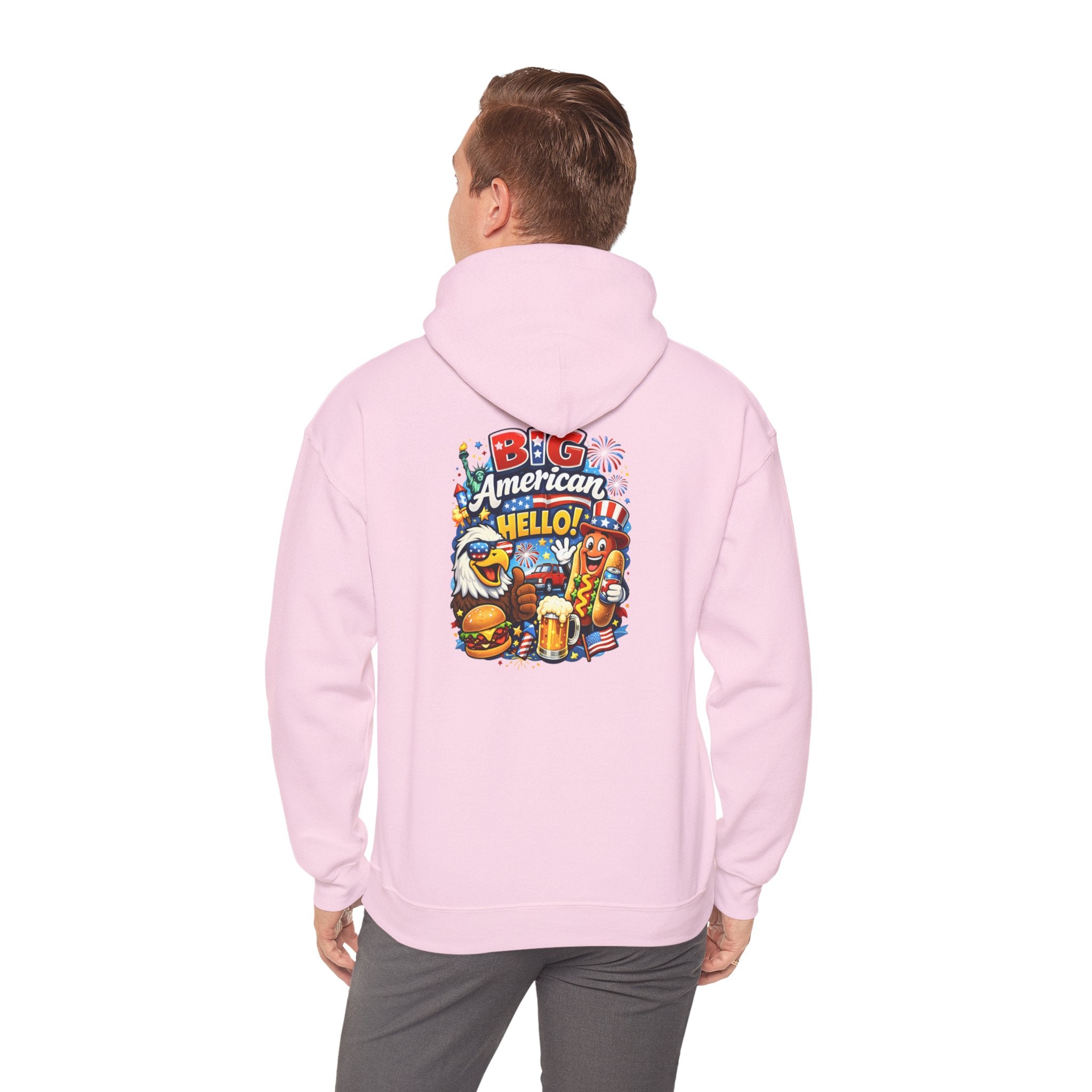 Big American Hello Funny Hoodie