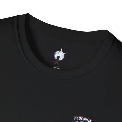 Flopping Like My Last Drink T-Shirt – Funny Bar &amp; Beer Drinking Tee